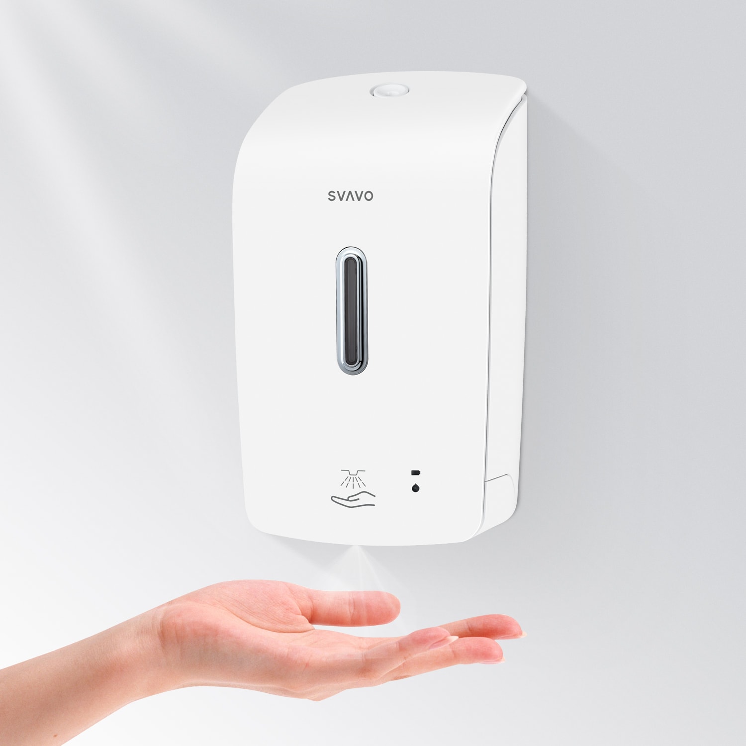 Plaza series Big Volume Sensor Infrared Alcohol Spray Hand Sanitizer Dispenser PL-151057