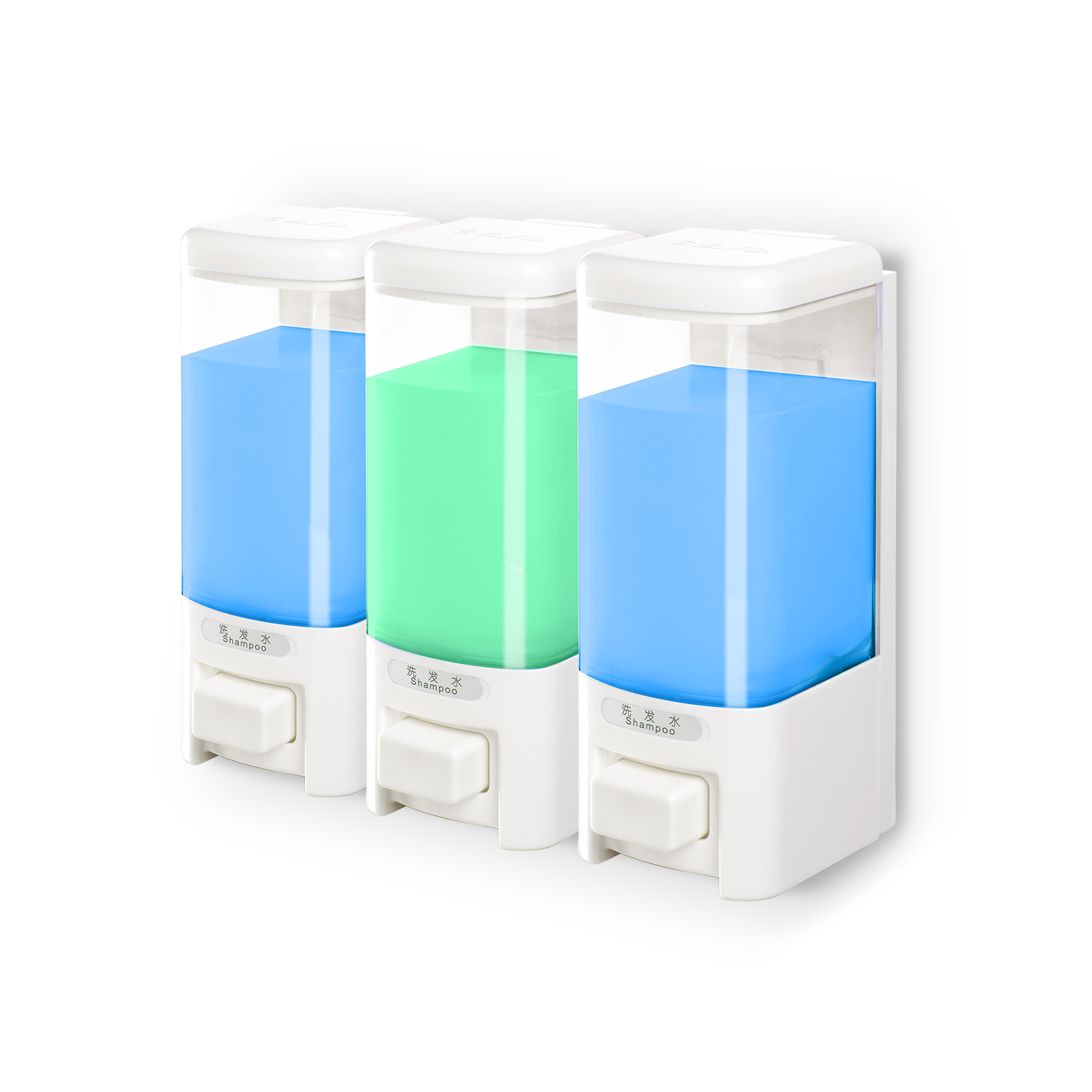 Triple Chamber Mounting Shower Soap Dispenser V8103 SVAVO