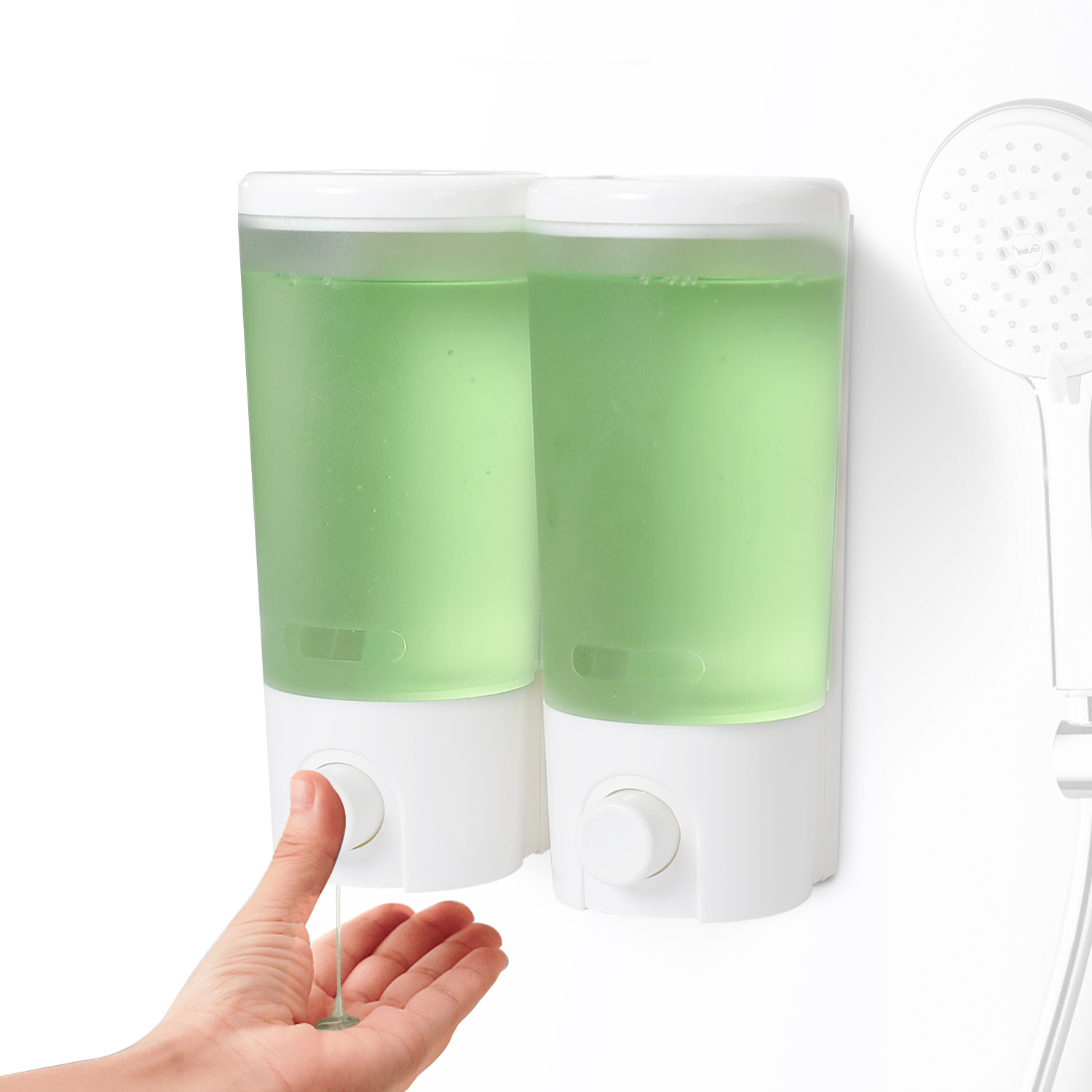 Double Liquid Soap Dispenser for Shower V-9102 