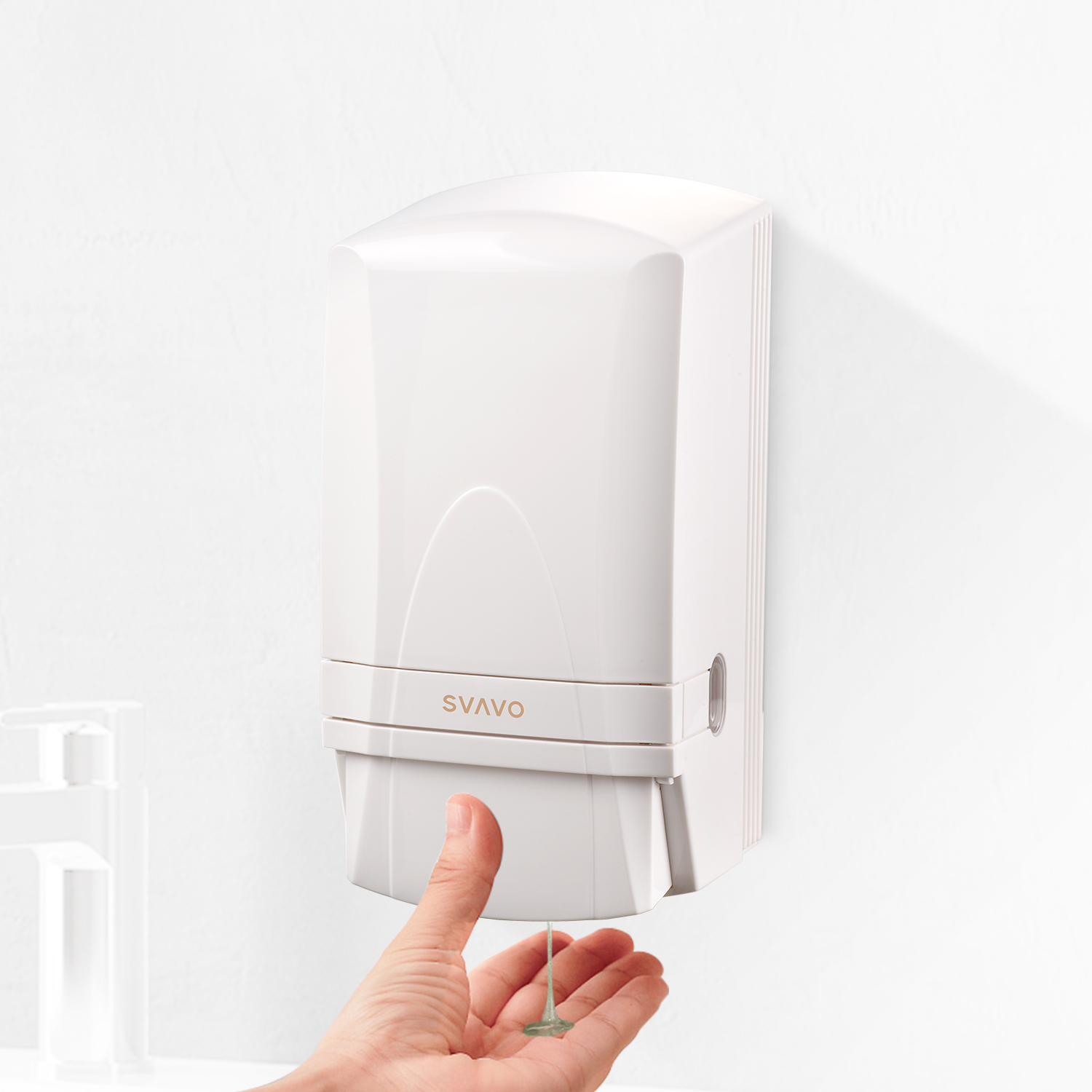 White Kitchen Soap Dispenser V-710
